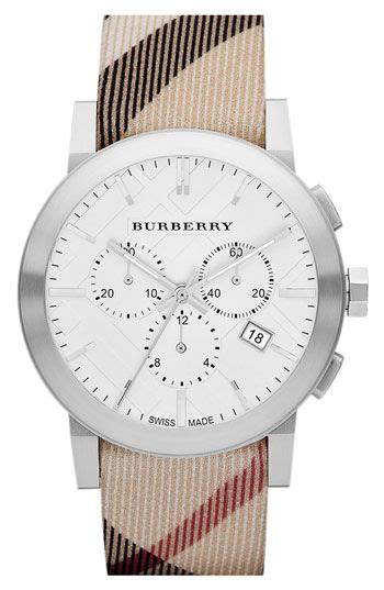 burberry chronograph check strap watch 42mm|Burberry watch outlet.